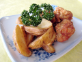 唐揚げ＆フライドポテト画像